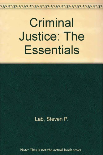 9781933220154: Criminal Justice: The Essentials