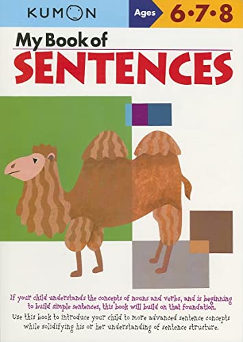 9781933241388: My Book Of Sentences: Ages 6, 7, 8 (Kumon Workbooks)