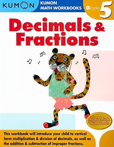 9781933241593: Kumon Grade 5 Decimals & Fractions (Kumon Math Workbooks)