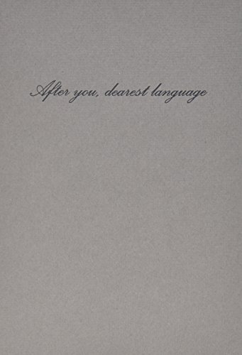 Stock image for After You, Dearest Language for sale by BooksRun