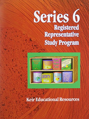 Stock image for Series 6 Registered Representative Study Program for sale by Hawking Books