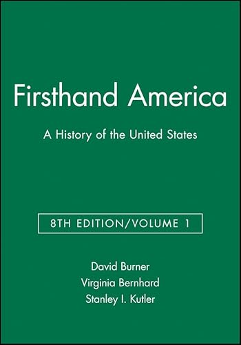 9781933385020: Firsthand America: A History of the United States, Volume 1