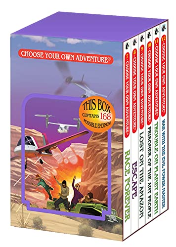 Beispielbild fr Choose Your Own Adventure 6-Book Boxed Set #2 (Race Forever, Escape, Lost on the Amazon, Prisoner of the Ant People, Trouble on Planet Earth, War With the Evil Power Master) zum Verkauf von Blackwell's