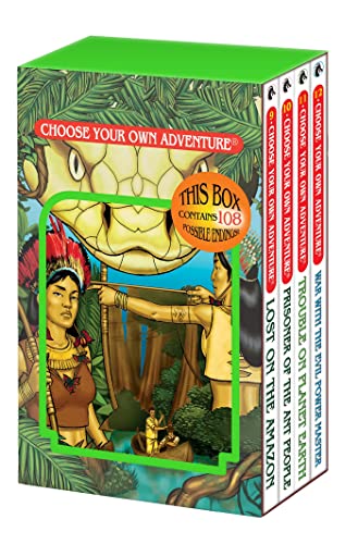 Beispielbild fr Choose Your Own Adventure 4-Book Boxed Set #3 (Lost on the Amazon, Prisoner of the Ant People, Trouble on Planet Earth, War With the Evil Power Master) zum Verkauf von Blackwell's