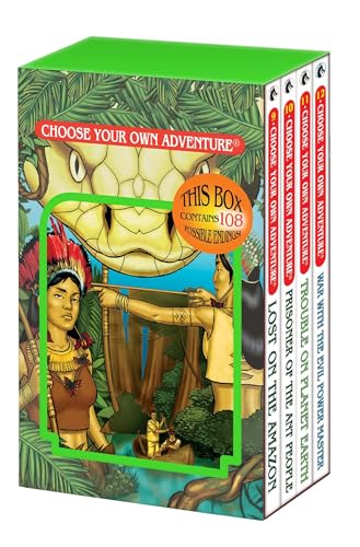 Imagen de archivo de Choose Your Own Adventure 4-Book Boxed Set #3 (Lost on the Amazon/Prisoner of the Ant People/Trouble on Planet Earth/War with the Evil Power Master) a la venta por Patrico Books