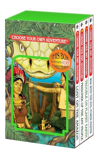 Stock image for Lost on the Amazon/Prisoner of the Ant People/Trouble on Planet Earth/War with the Evil Power Master (Choose Your Own Adventure 9-12) (Box Set 3) for sale by Half Price Books Inc.