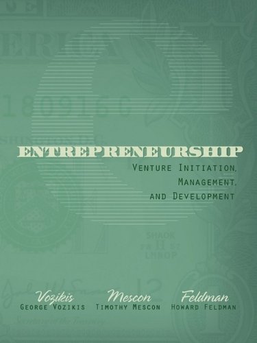 Stock image for Entrepreneurship: Venture Initiation, Management, and Development for sale by dsmbooks