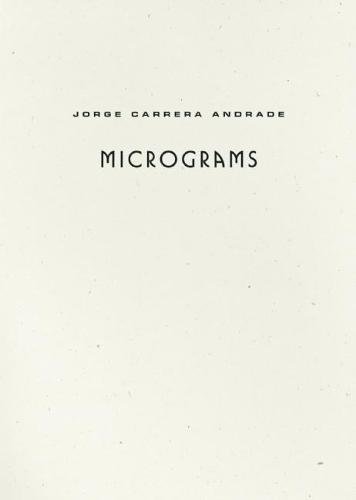 Stock image for Micrograms for sale by Friends of Johnson County Library