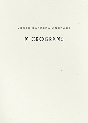 Stock image for Micrograms for sale by GF Books, Inc.