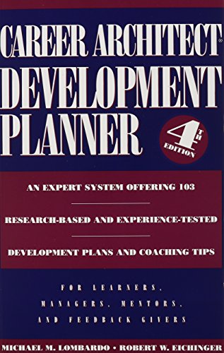 9781933578019: By Michael M. Lombardo PhD Career Architect Development Planner, 4th Edition 4e