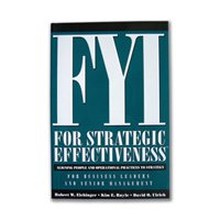 Imagen de archivo de FYI for Strategic Effectiveness, Aligning People and Operation, Practices to Strategy for Business Leader and Senior Management a la venta por HPB-Red