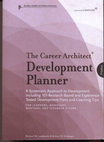 Stock image for Career Architect Development Planner, 5th Edition for sale by Goodwill San Antonio