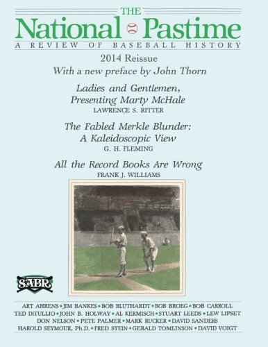 Stock image for The National Pastime: A Review of Baseball History: Premiere Issue Replica for sale by SecondSale