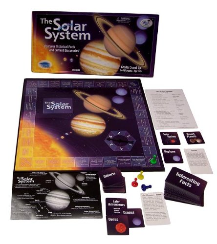 9781933745473: The Solar System: Features Historical Facts and Current Discoveries! [With 51 Name Cards, 52 Interesting Facts Cards and Board Key, 4 Astronomy Guides