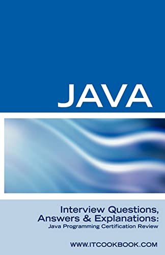 Imagen de archivo de Java Interview Questions Java Programming Certification Review a la venta por PBShop.store US