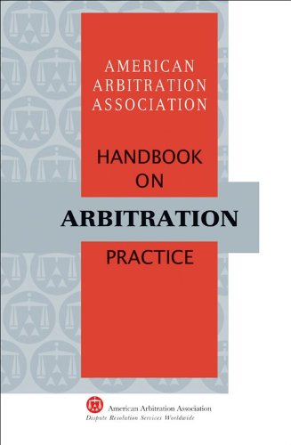 Imagen de archivo de AAA Handbook on Arbitration Practice (American Arbitration Association Handbook) a la venta por Wonder Book