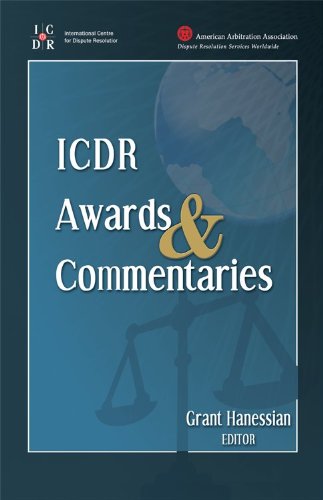 ICDR Awards and Commentaries (9781933833873) by Grant Hanessian; Editor