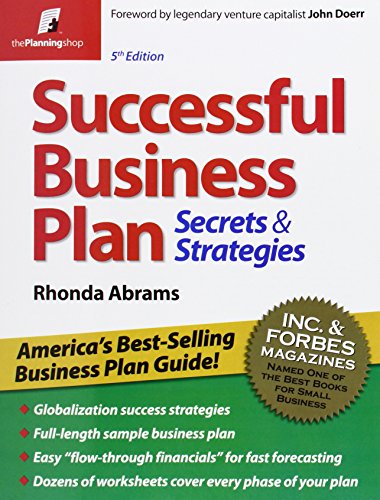Imagen de archivo de Successful Business Plan: Secrets & Strategies (Successful Business Plan Secrets and Strategies) a la venta por Gulf Coast Books