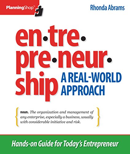 Imagen de archivo de Entrepreneurship: A Real-World Approach a la venta por SecondSale