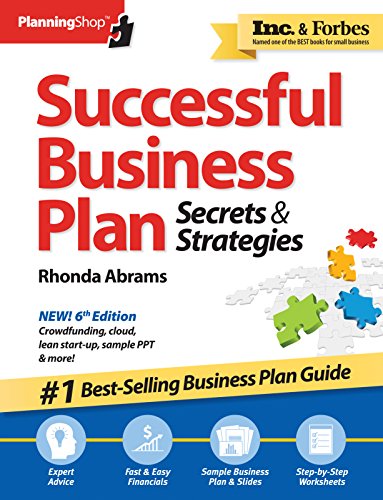 Imagen de archivo de Successful Business Plan: Secrets & Strategies (Planning Shop) a la venta por -OnTimeBooks-