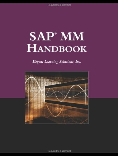 Beispielbild fr SAP MM Handbook zum Verkauf von Better World Books