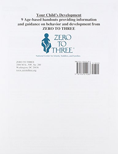 Your Child's Development: 9 Age-based Handouts Providing Information and Guidance on Behavior and Development from Zero to Three (9781934019283) by Parlakian, Rebecca; Lerner, Claire