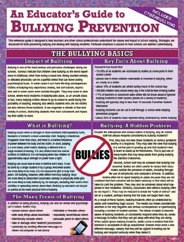 Beispielbild fr An Educator's Guide to Bullying Prevention zum Verkauf von HPB Inc.