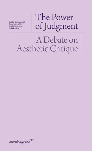 9781934105085: The Power of Judgment - A Debate on Aesthetic Critique