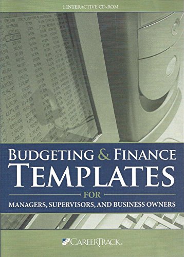 Stock image for Budgeting Finance Templates for Managers, Supervisors, and Business Owners Cd-rom for sale by Wizard Books