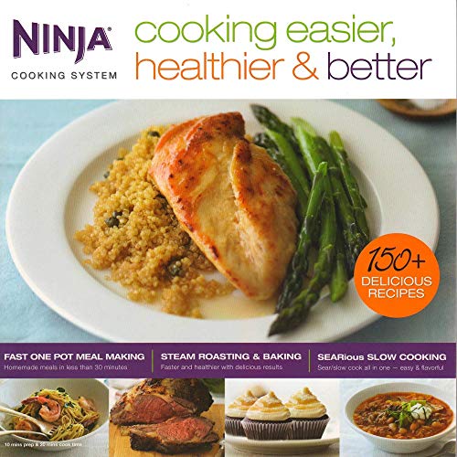 9781934193853: Ninja Cooking Easier, Healthier, & Better Cooking System 150 Recipe Book | CB700