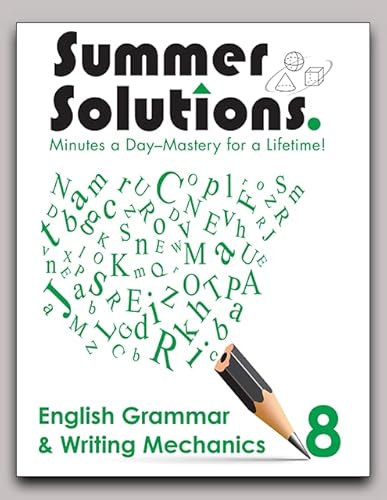 Imagen de archivo de Summer Solutions English Grammar Workbook (Level 8) a la venta por Friends of  Pima County Public Library