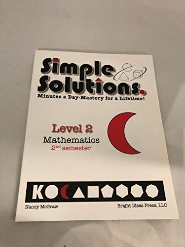 9781934210321: Simple Solutions Minutes a Day Mastery for a Lifetime Level 2 2nd Semester