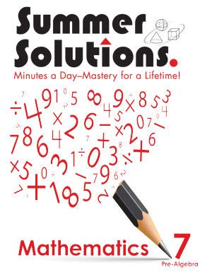 Beispielbild fr Summer Solutions Math Workbook (Pre-Algebra) zum Verkauf von Goodwill of Colorado