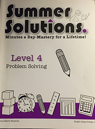 Stock image for Summer Solutions Level 4 Problem Solving for sale by Irish Booksellers