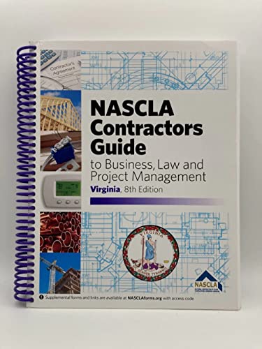 Beispielbild fr NASCLA Contractors Guide to Business, Law and Project Management, Virginia Edition zum Verkauf von BooksRun