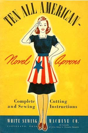 Beispielbild fr Ten All American Novel Aprons -- 1940s Apron Patterns With Complete Cutting and Sewing Instructions zum Verkauf von Ergodebooks