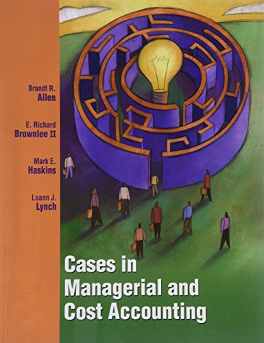 9781934319406: Title: CASES IN MANAGERIALCOST ACCOU