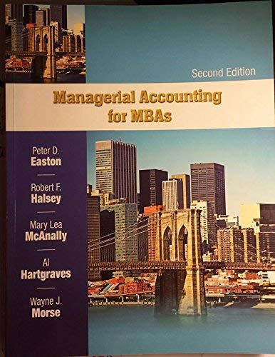 Stock image for Managerial Accounting for MBAs for sale by ThriftBooks-Atlanta