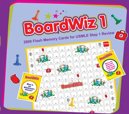 BoardWiz 1: An interactive Board Game Containing 2800 Flash Cards for USMLE Step 1 Review (9781934323151) by Paul D.; MD; Chan
