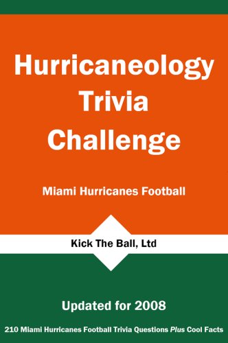 9781934372487: Hurricaneology Trivia Challenge: Miami Hurricanes Football