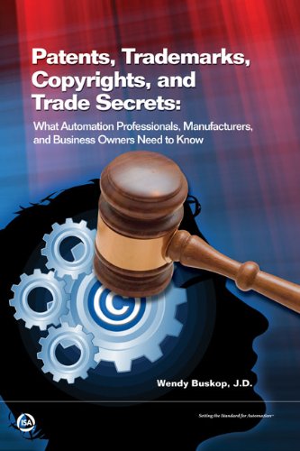 9781934394533: Patents, Trademarks, Copyrights, and Trade Secrets: What Automation Professionals, Manufacturers, and Business Owners Need to Know
