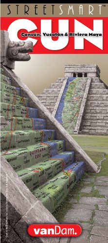 9781934395400: StreetSmart Cancun, Yucatan & Riviera Maya Map by VanDam -- Laminated pocket Planning and Travel Map to the Riviera Maya, Yucatan, Merida, Playa del ... Uxmal & Tulum (English and Spanish Edition)