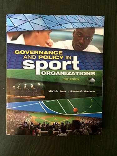 9781934432754: Governance and Policy in Sport Organizations