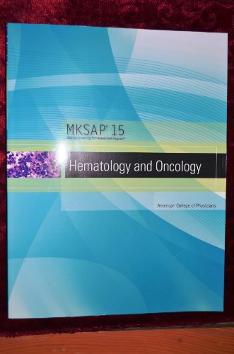 9781934465325: MKSAP 15 Medical Knowledge Self-assessment Program: Hematology and Oncology