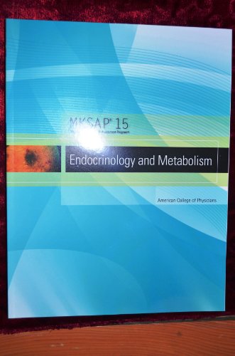 Imagen de archivo de MKSAP 15 Medical Knowledge Self-assessment Program: Endocrinology and Metabolism a la venta por Wonder Book