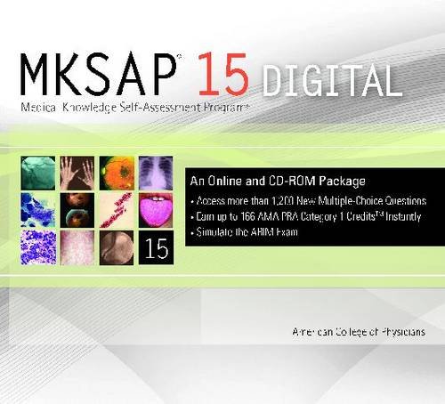 9781934465509: MKSAP 15 Medical Knowledge Self-assessment Program: Parts A and B