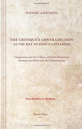 Beispielbild fr The Critiques Contradiction as the Key to Post-Kantianism: Longuenesse and the Collapse of Kants Distinction Between Sensibility and the Understanding (New Studies in Idealism) zum Verkauf von Solr Books