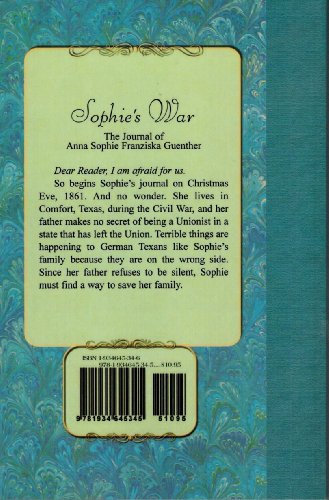 9781934645345: Sophie's War: The Journal of Anna Sophie Franziska Guenther