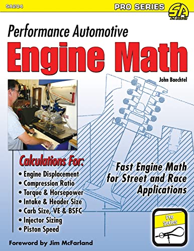 9781934709474: Performance Automotive Engine Math: Fast Engine Math for Street and Race Applications (Sa Design-Pro)