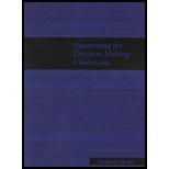 ACCOUNTING FOR DECISION MAKERS-STD.GDE. (9781934748077) by Melanie Hicks